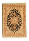 Tabriz - 50 Raj Tappeto 100x142cm - Tappeto persiano - Rettangolo / Nero / 100 x 142 cm Rettangolo