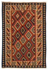 Tapis Kelim - Oriental - 210 x 149 cm - marron