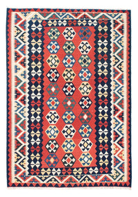 Tapis Kelim - Oriental - 195 x 156 cm - rouge
