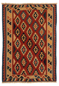 Tapis Kelim - Oriental - 200 x 153 cm - rouille