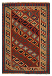 Tapis Kelim - Oriental - 210 x 158 cm - multicolore