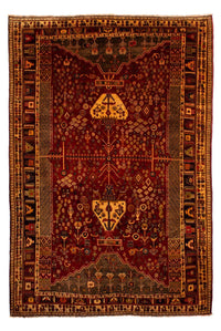 Tapis persan - Nomadic - 290 x 204 cm - rouge foncé