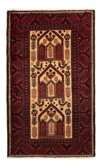Tapis Belutsch - 193 x 118 cm - rouge