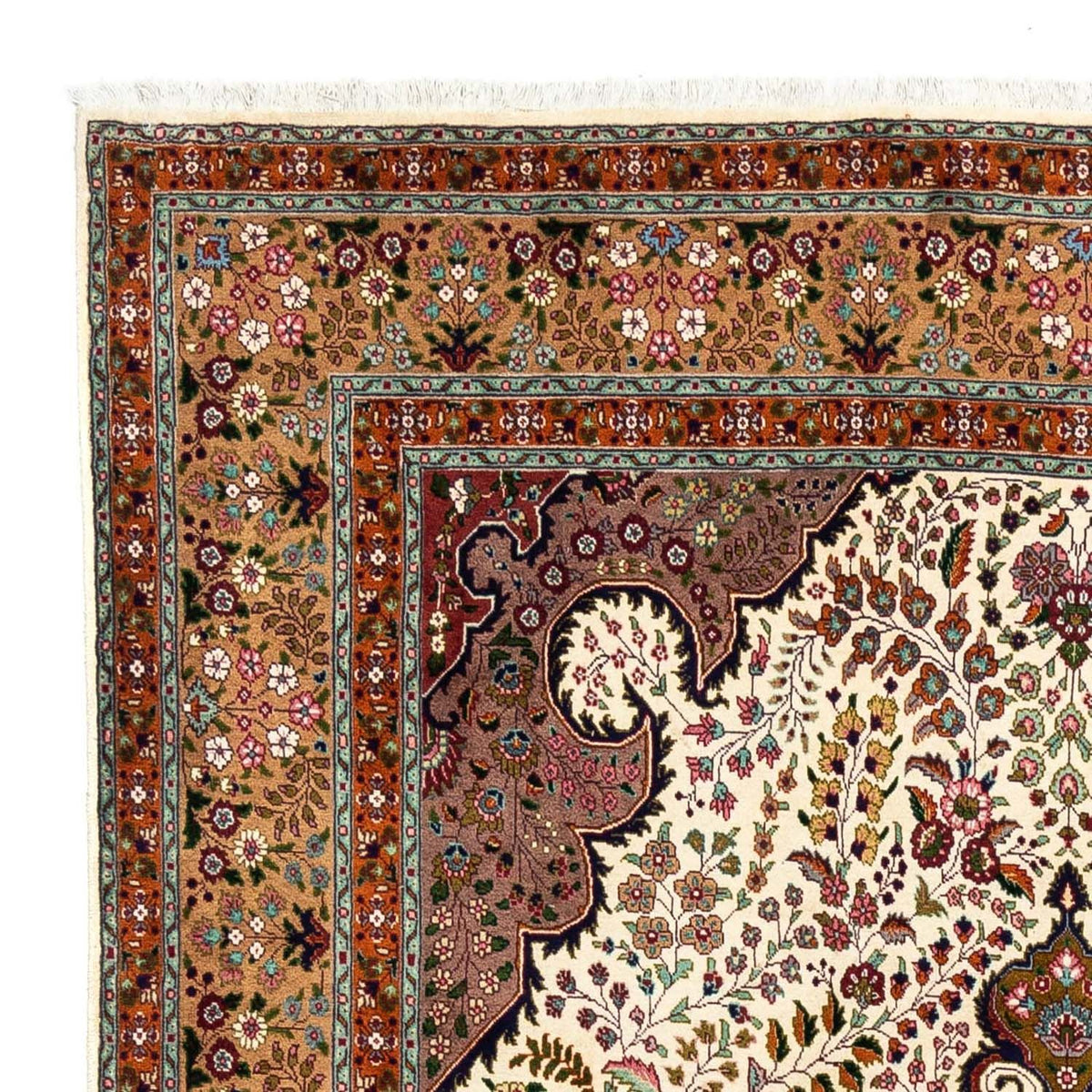 Tabriz - 40 Raj Tappeto 205x295cm - Tappeto persiano - beige