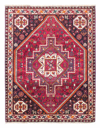 Tapis persan - Nomadic - 153 x 118 cm - rouge foncé