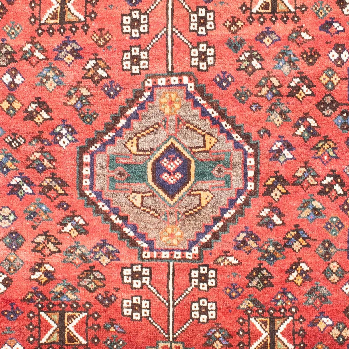 Perserteppich - Nomadic 151 x 106 cm - hellrot