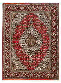 Tapis persan - Tabriz - 198 x 148 cm - rouge foncé