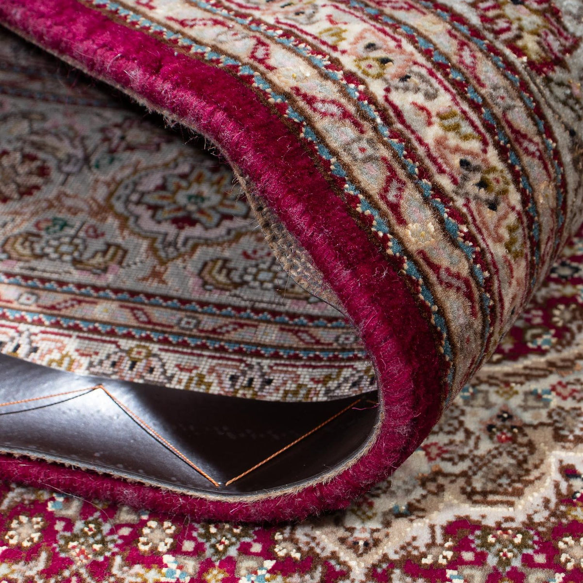 Perserteppich - Täbriz 209 x 153 cm - dunkelrot