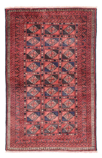 Tapis Belutsch - 151 x 91 cm - rouge clair
