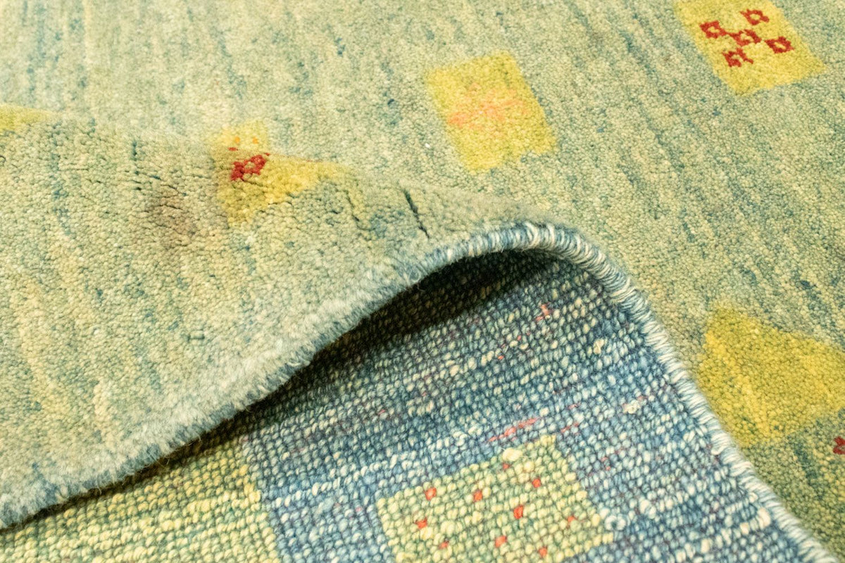 Gabbeh Teppich - Perser 218 x 175 cm - hellgrün