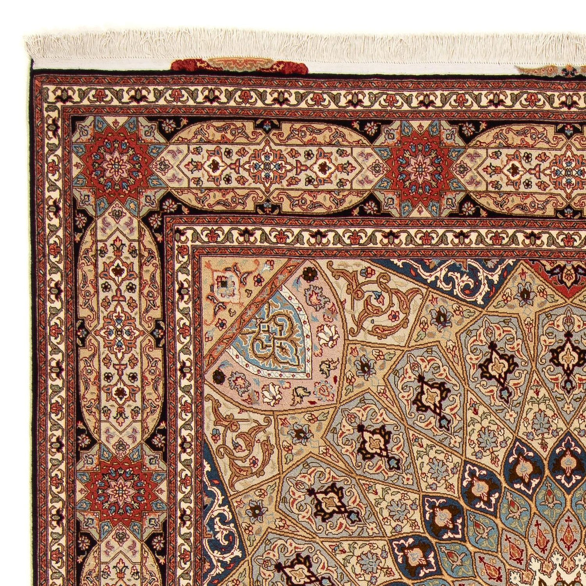 Täbriz - 50 Raj Teppich 204x206cm - Perserteppich