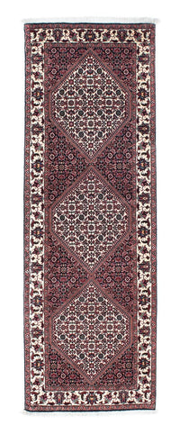 Tapis de couloir Tapis persan - Bidjar - 196 x 75 cm - bleu foncé
