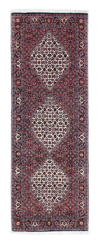 Tapis de couloir Tapis persan - Bidjar - 203 x 70 cm - bleu foncé