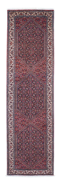Tapis de couloir Tapis persan - Bidjar - 279 x 73 cm - rouge clair