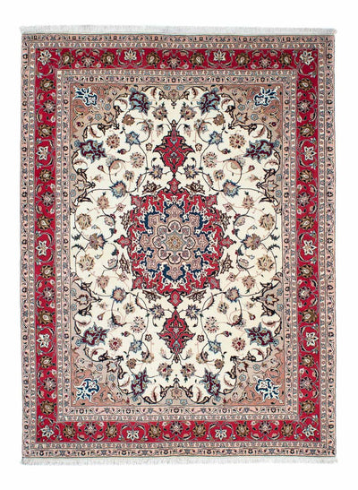 Täbriz - 50 Raj Teppich 154x212cm - Perserteppich - beige