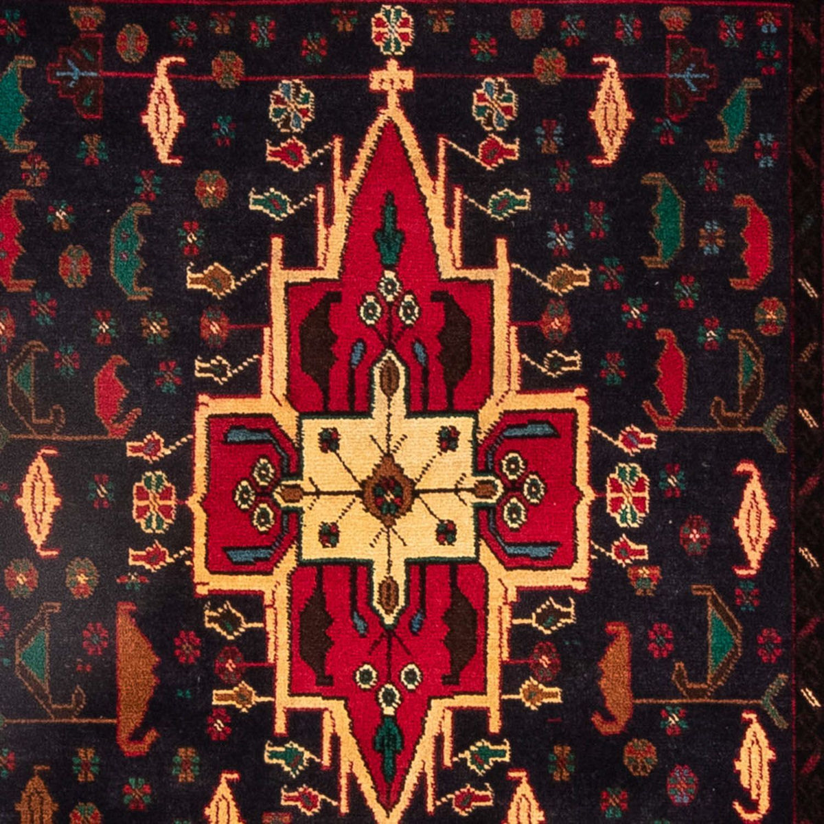 Belutsch Teppich 180 x 115 cm - dunkelblau