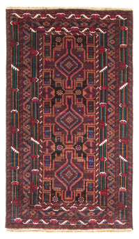 Tapis de couloir Tapis Belutsch - 190 x 106 cm - rouge foncé