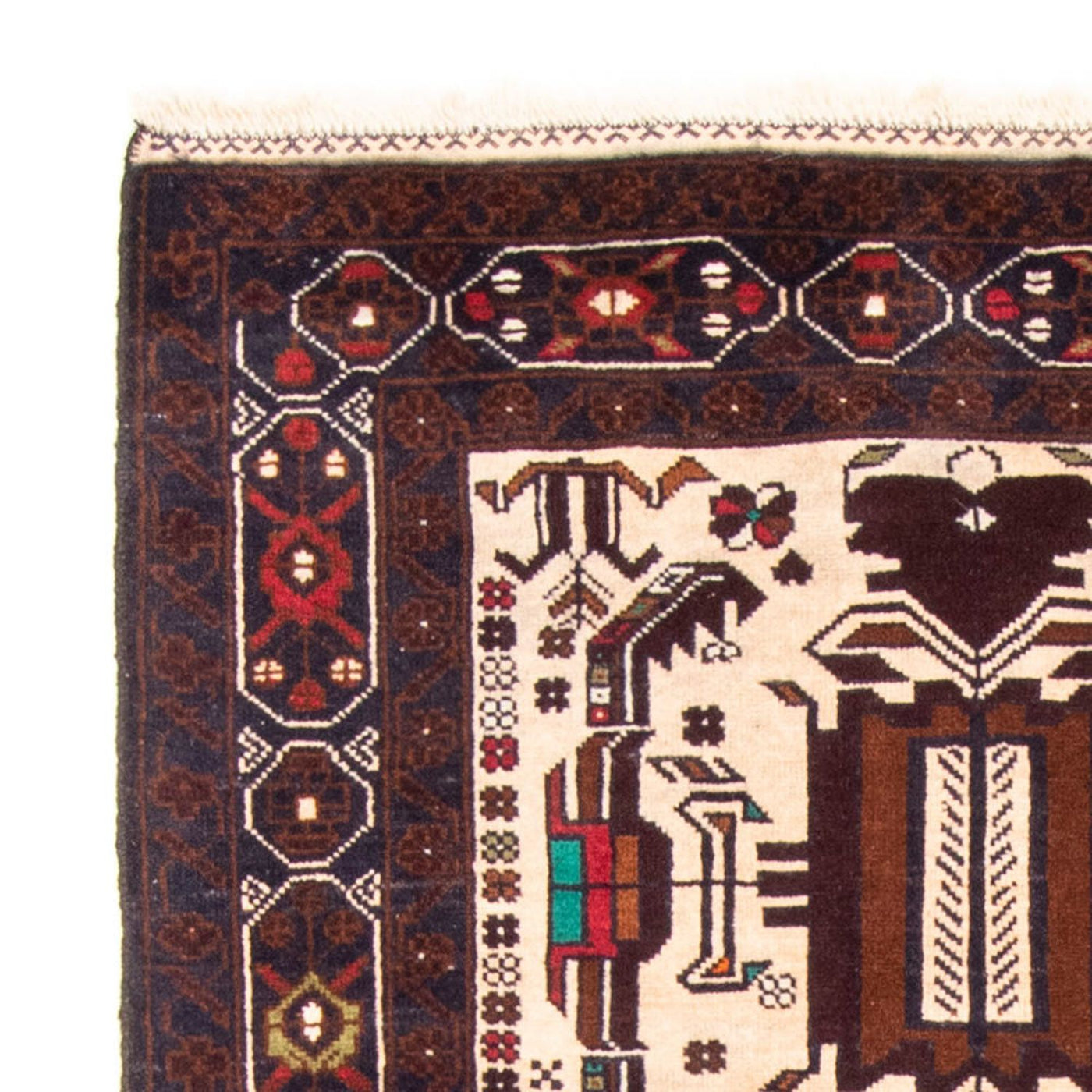 Belutsch Teppich 207x100cm - Orientteppich