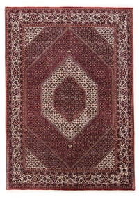 Tapis persan - Bidjar - 238 x 171 cm - rouge foncé