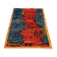 Tapis Gabbeh - Persan - 126 x 69 cm - rouge