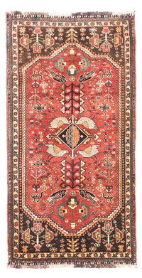 Tapis de couloir Tapis persan - Nomadic - 160 x 83 cm - rouge foncé