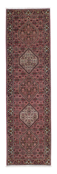 Tapis de couloir Tapis persan - Bidjar - 298 x 82 cm - rouge clair