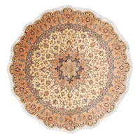 Tappeto Persero - Tabriz - Reale rotondo  - 195 x 195 cm - beige