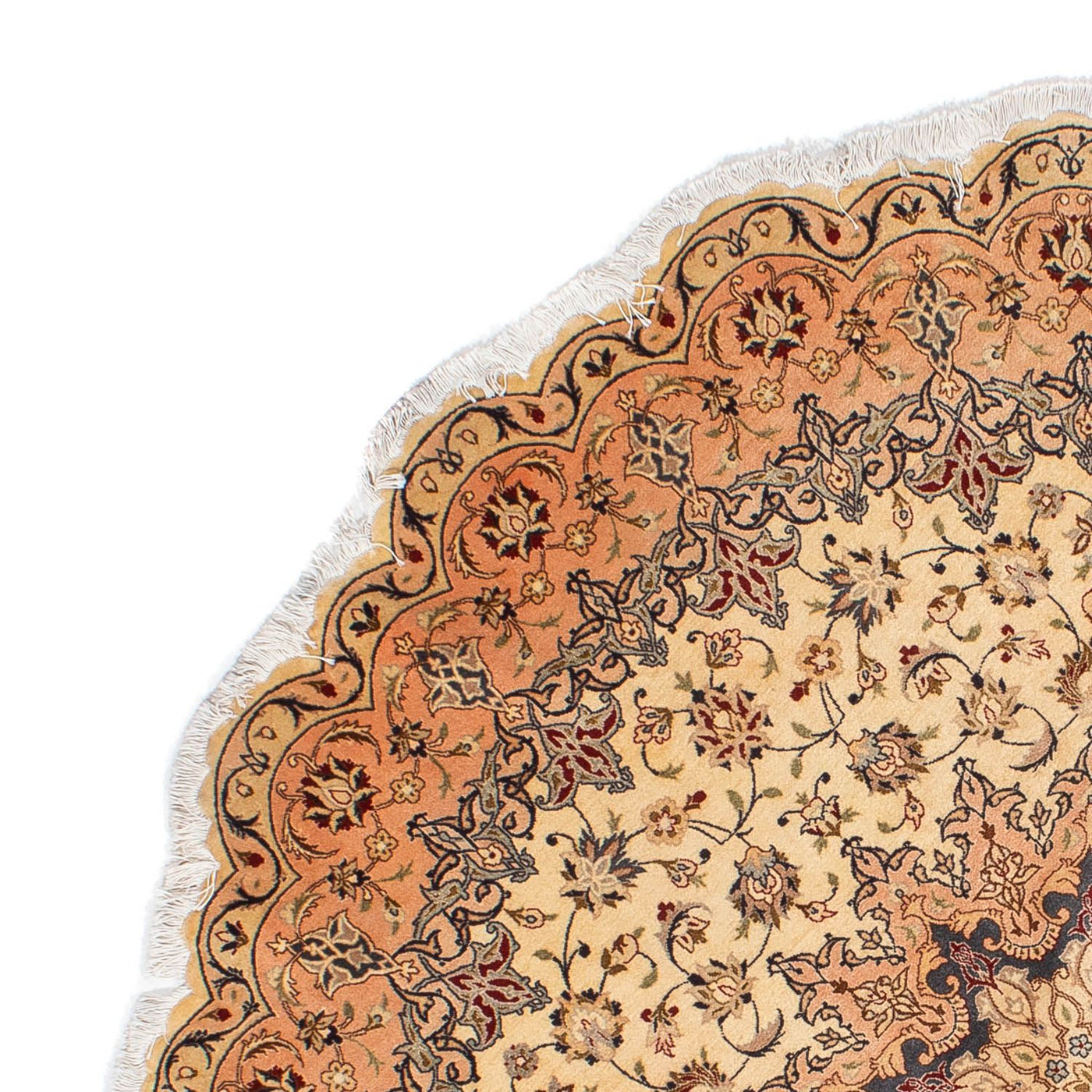 Tabriz - 50 Raj Tappeto 195x195cm - Tappeto persiano