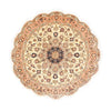Tapis de Tabriz - 50 rangs Tapis 150x150cm - Tapis persan - beige - Rond / Beige / 150 x 150 cm Rond