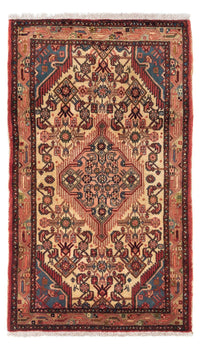 Tapis persan - Nomadic - 134 x 76 cm - rouge clair
