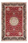 Tappeto Tabriz - 50 Raj 202x303cm - Tappeto persiano - rosso scuro - Rettangolo / Rosso scuro / 202 x 303 cm Rettangolo