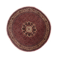 Tapis persan - Bidjar ronde  - 150 x 150 cm - rouge foncé