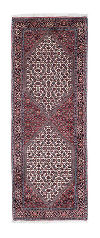Tapis de couloir Tapis persan - Bidjar - 192 x 74 cm - beige