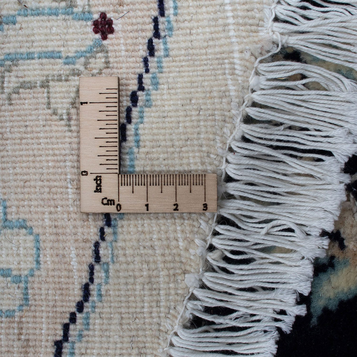 Perserteppich - Nain 295 x 295 cm - dunkelblau