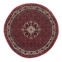 Tapis persan - Bidjar ronde  - 150 x 150 cm - rouge foncé