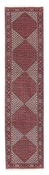 Tapis de Bidjar Tapis 86x403cm - Tapis persan - rouge foncé - Tapis de couloir / Rouge foncé / 86 x 403 cm Tapis de couloir