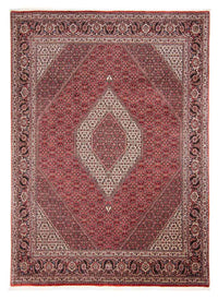 Tapis persan - Bidjar - 305 x 253 cm - rouge foncé