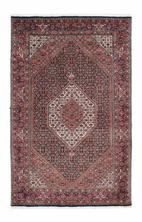 Tapis persan - Bidjar - 211 x 130 cm - bleu foncé