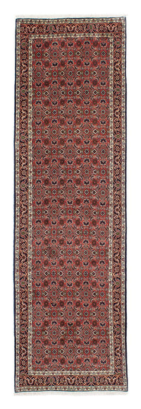 Tapis de couloir Tapis persan - Bidjar - 291 x 84 cm - rouge foncé