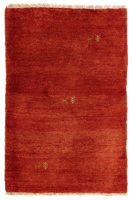 Tappeto Gabbeh - Persero - 125 x 82 cm - rosso scuro