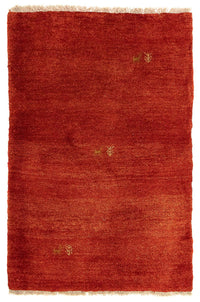 Tappeto Gabbeh - Persero - 125 x 82 cm - rosso scuro