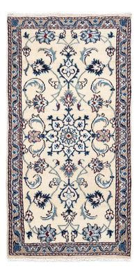 Tapis persan - Nain - 135 x 68 cm - beige