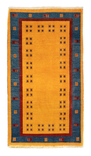 Gabbeh Teppich - Perser 194 x 103 cm - gold