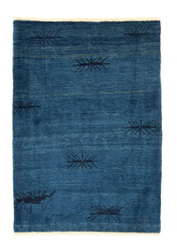 Tapis Gabbeh - Loribaft Persan - 150 x 102 cm - bleu foncé