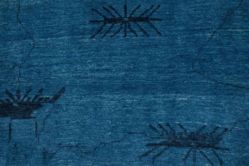 Gabbeh Teppich - Perser 150 x 102 cm - dunkelblau