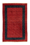 Tapis Loribaft Tapis 103x155cm - Perserteppich Wollteppich - Rectangle / Rouge / 103 x 155 cm Rectangle