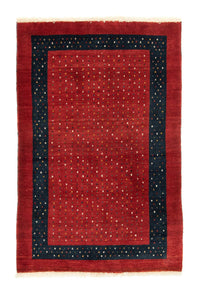 Tapis Gabbeh - Loribaft Persan - 155 x 103 cm - rouge