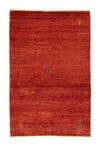 Loribaft Tappeto 90x146cm - Perserteppich Wollteppich - Rettangolo / Rosso / 90 x 146 cm Rettangolo