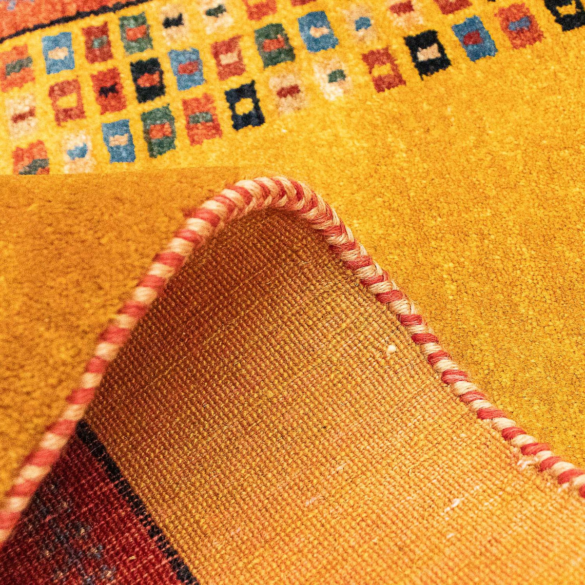 Gabbeh Teppich - Loribaft Perser 118 x 84 cm - braun