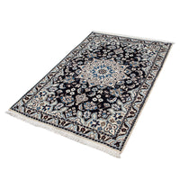 Tapis persan - Nain - 137 x 92 cm - bleu foncé